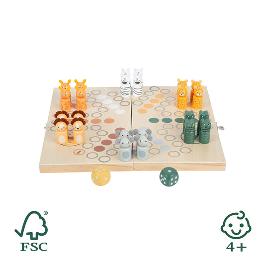 Ludo "Safari" - das klassische Gesellschaftsspiel für 6 Spieler