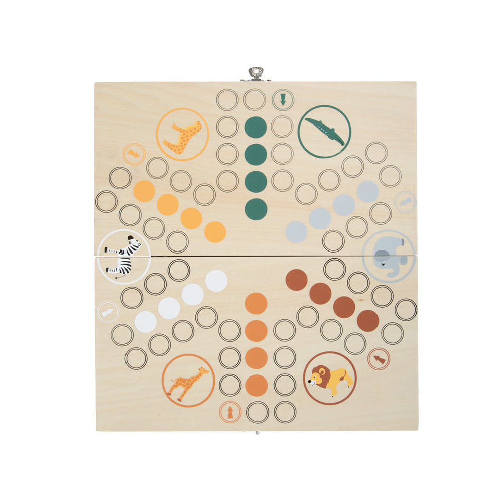 Ludo "Safari" - das klassische Gesellschaftsspiel für 6 Spieler