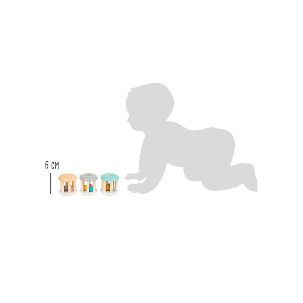 Babyrasseln Pastell