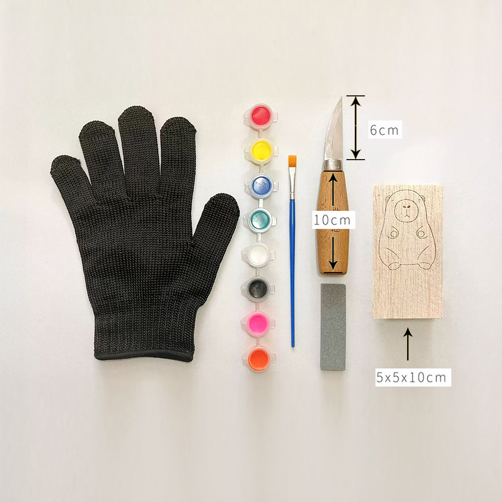 DIY Cartoon Holzschnitz-Set