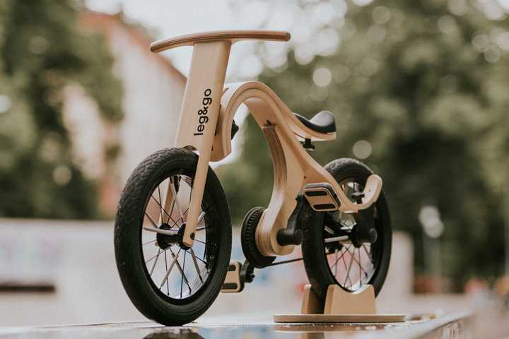 leg&go Laufradständer aus Birkenholz